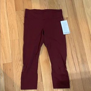 Red Lululemon leggings